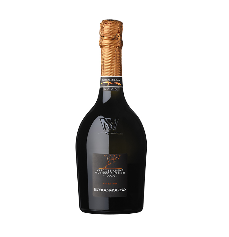 Borgo Molino Prosecco Superiore DOCG Valdobbiadene Extra Dry Italy AWARD WINNER 