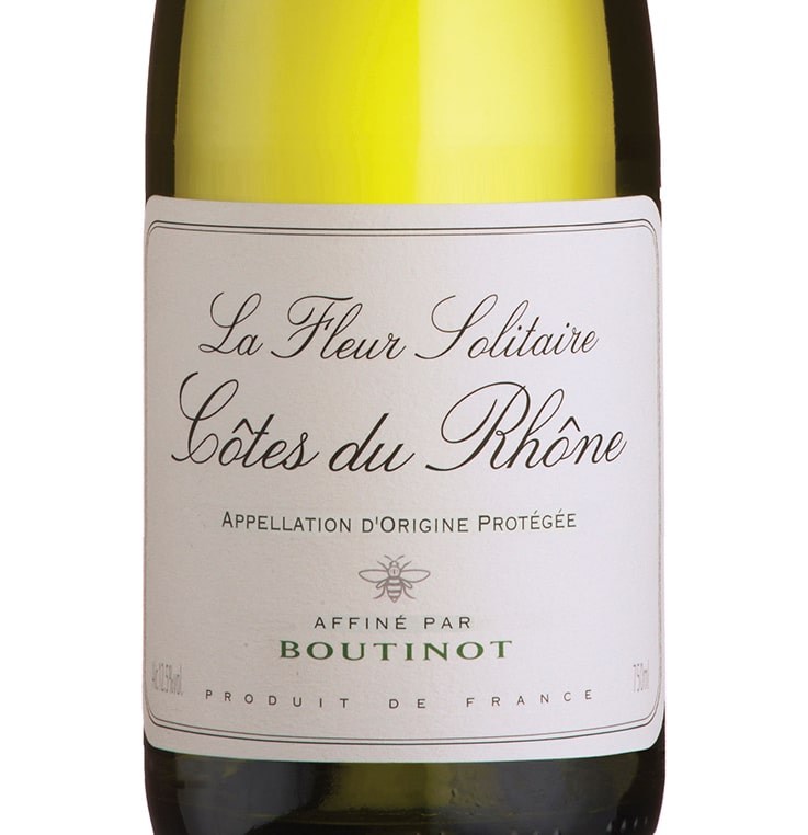 Boutinot La Fleur Solitaire Cotes du Rhone Blanc 2024 France