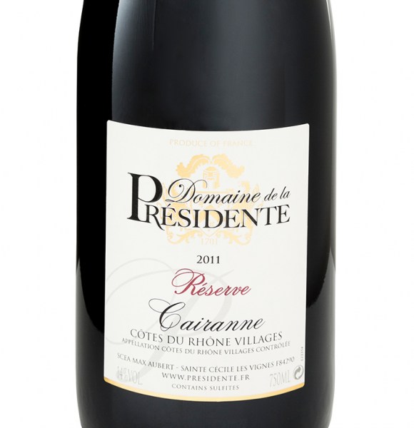 Domaine De La Presidente Cairanne Reserve 2011 Cotes Du Rhone Villages France